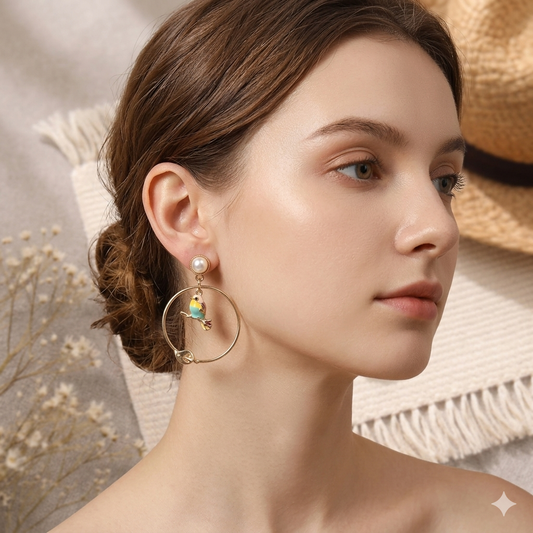 Bird earring