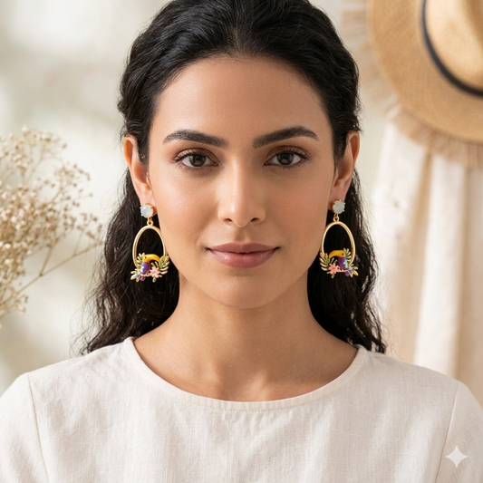 Parrot earring