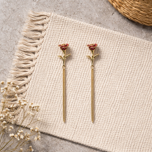 Rose earring