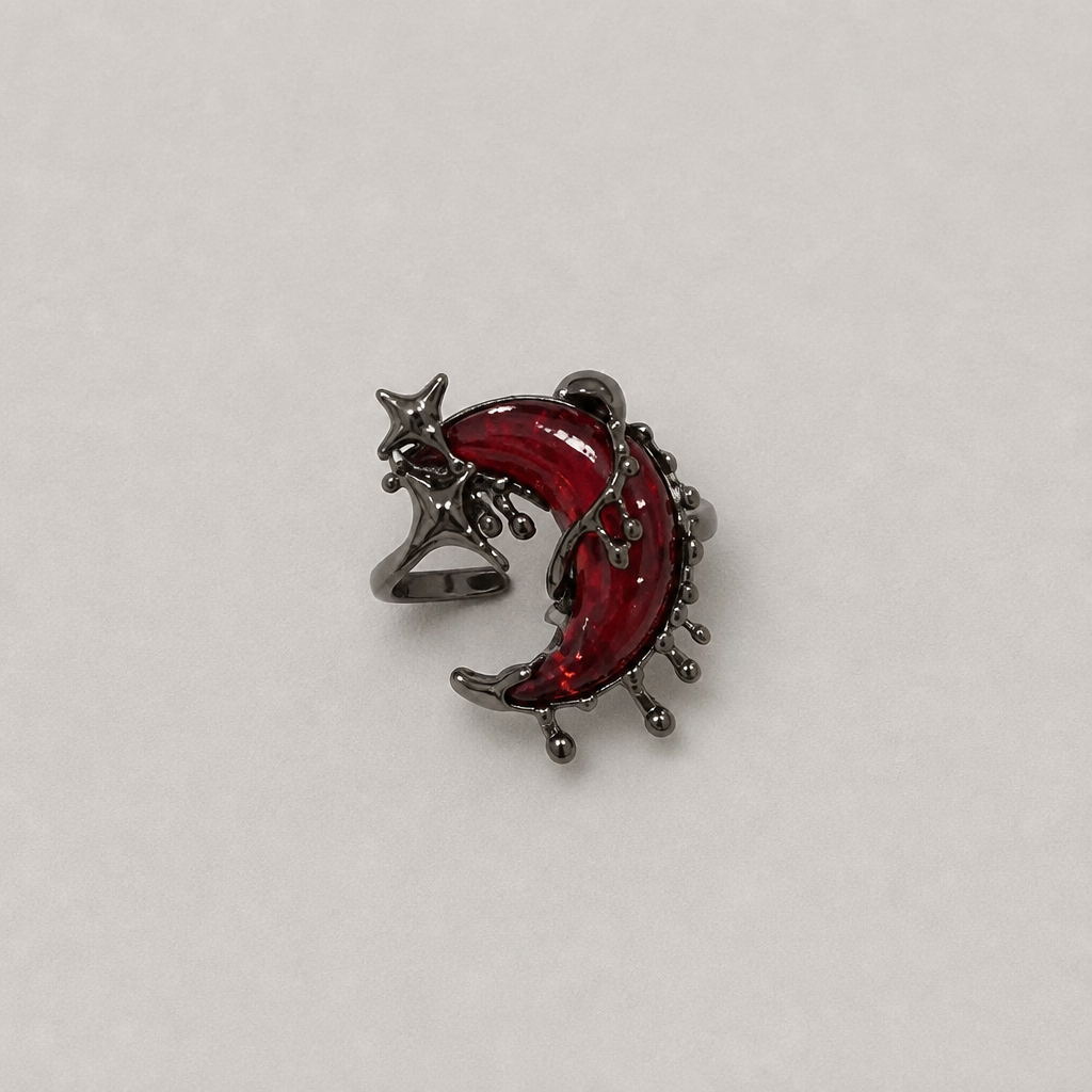 Gothic Jewellery Blood Moon Gothic Ring