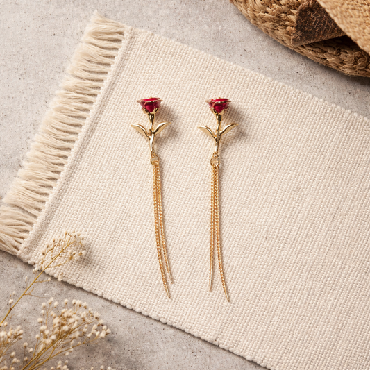 Rose earring