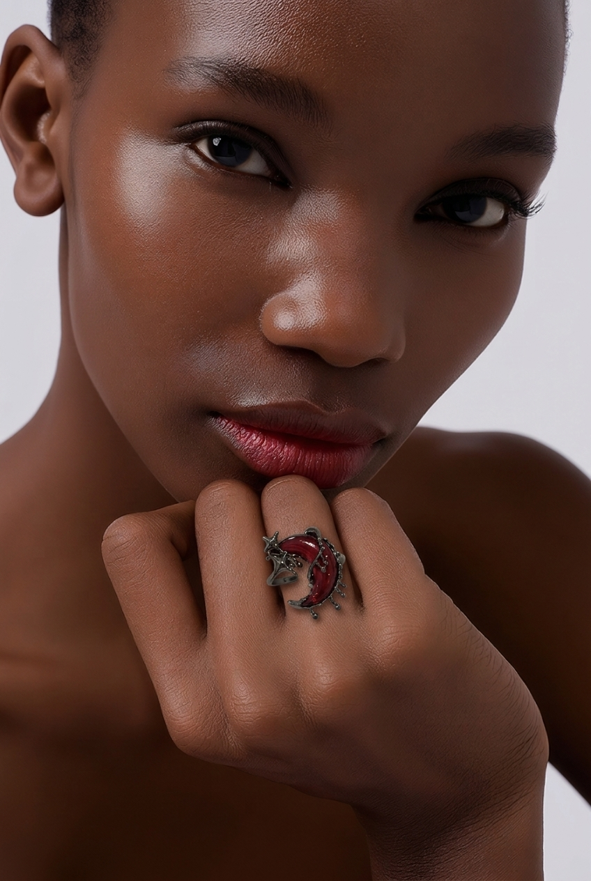 Gothic Jewellery Blood Moon Gothic Ring