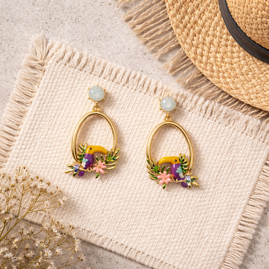 Parrot earring