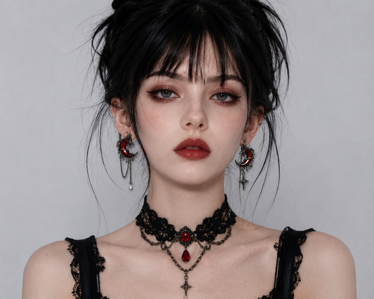 Gothic Jewellery Blood Moon Gothic Earring