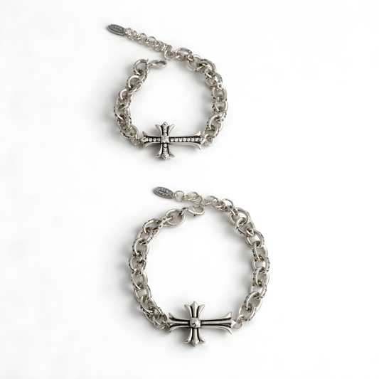 Double Side Cross Link Bracelet