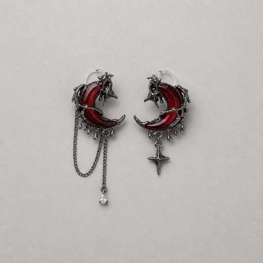 Gothic Jewellery Blood Moon Gothic Earring