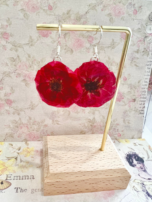 Missliu Handcraft Handmade poppy flower earring
