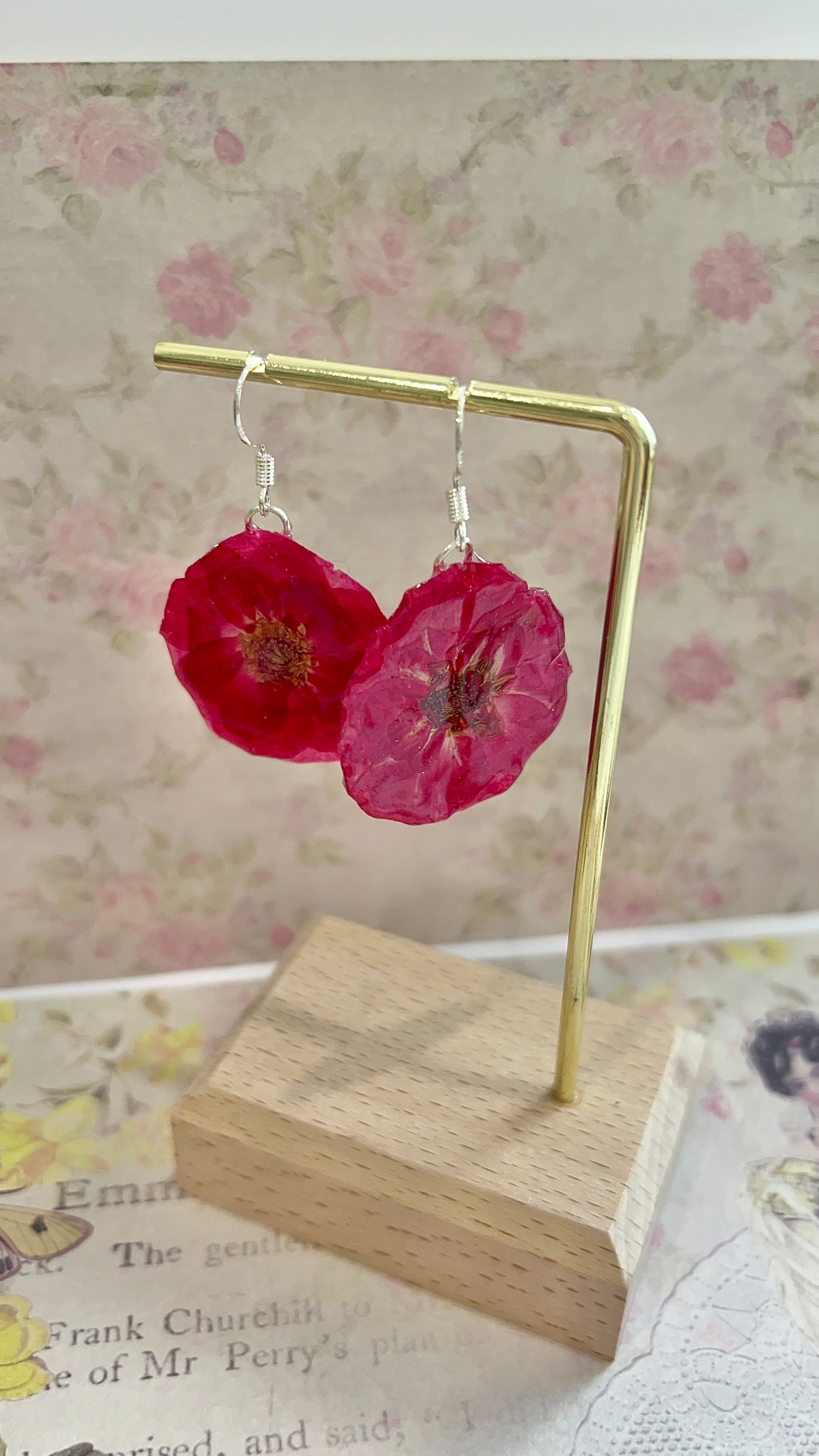 Missliu Handcraft Handmade poppy flower earring