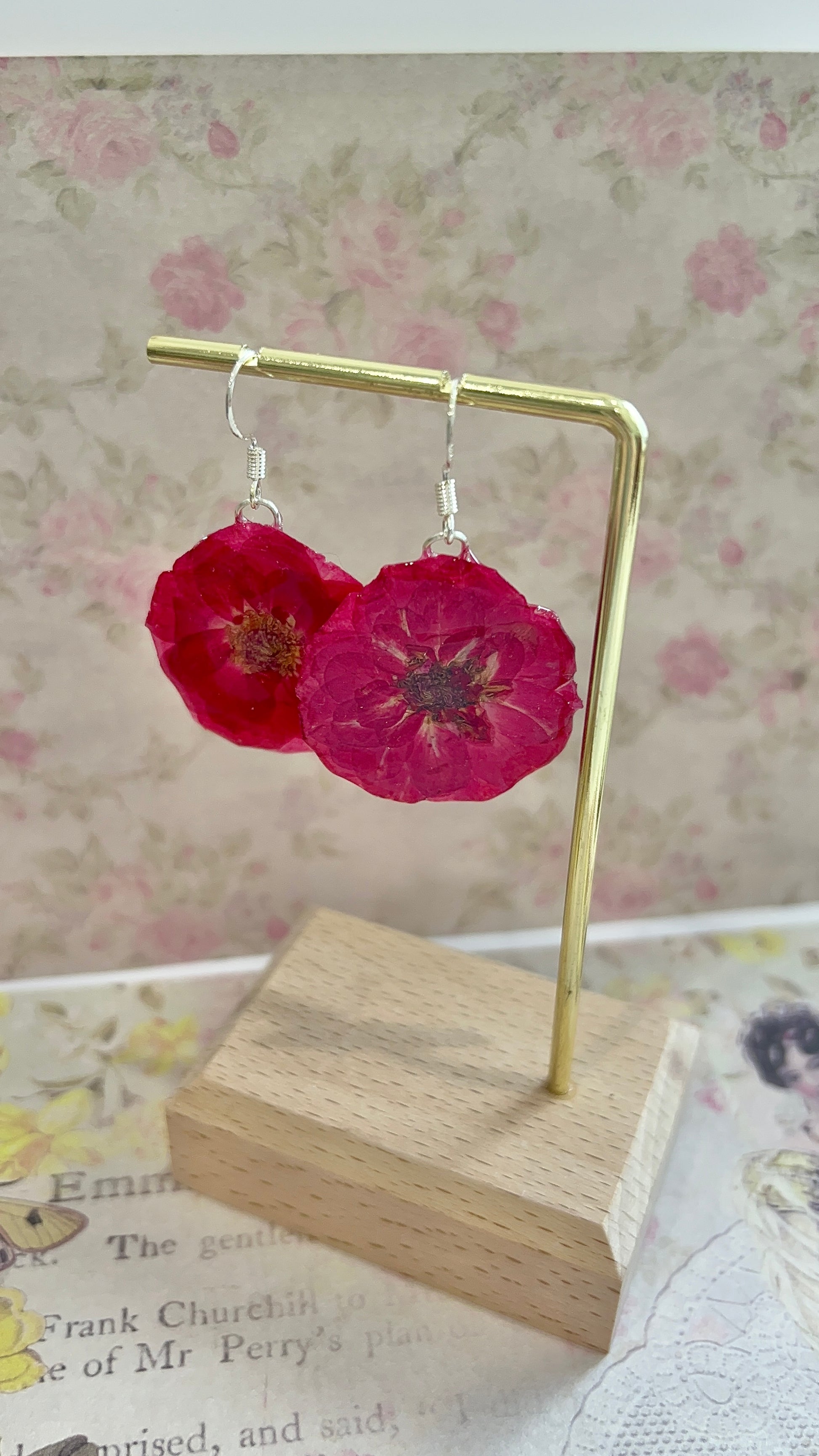 Missliu Handcraft Handmade poppy flower earring