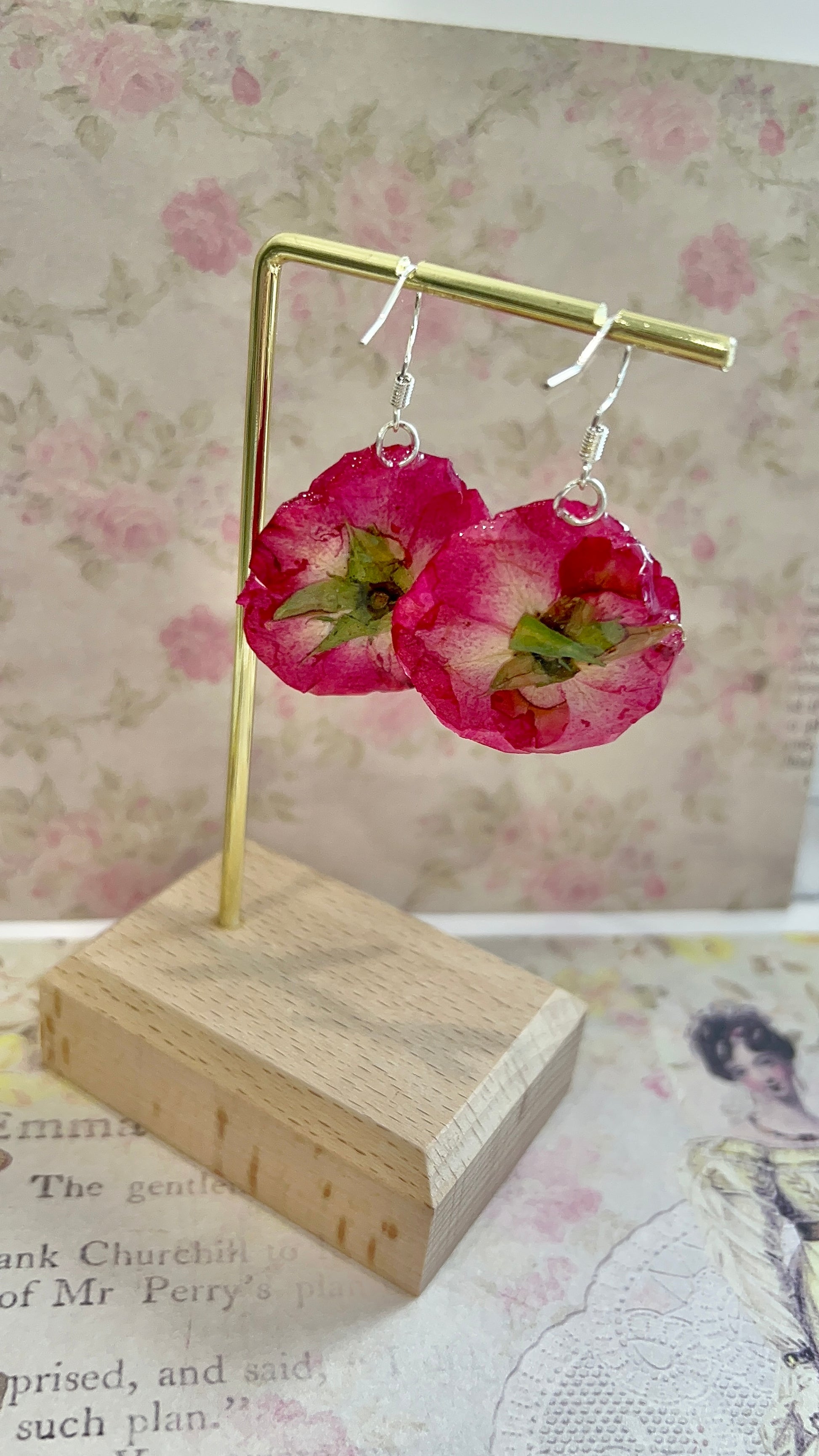 Missliu Handcraft Handmade poppy flower earring