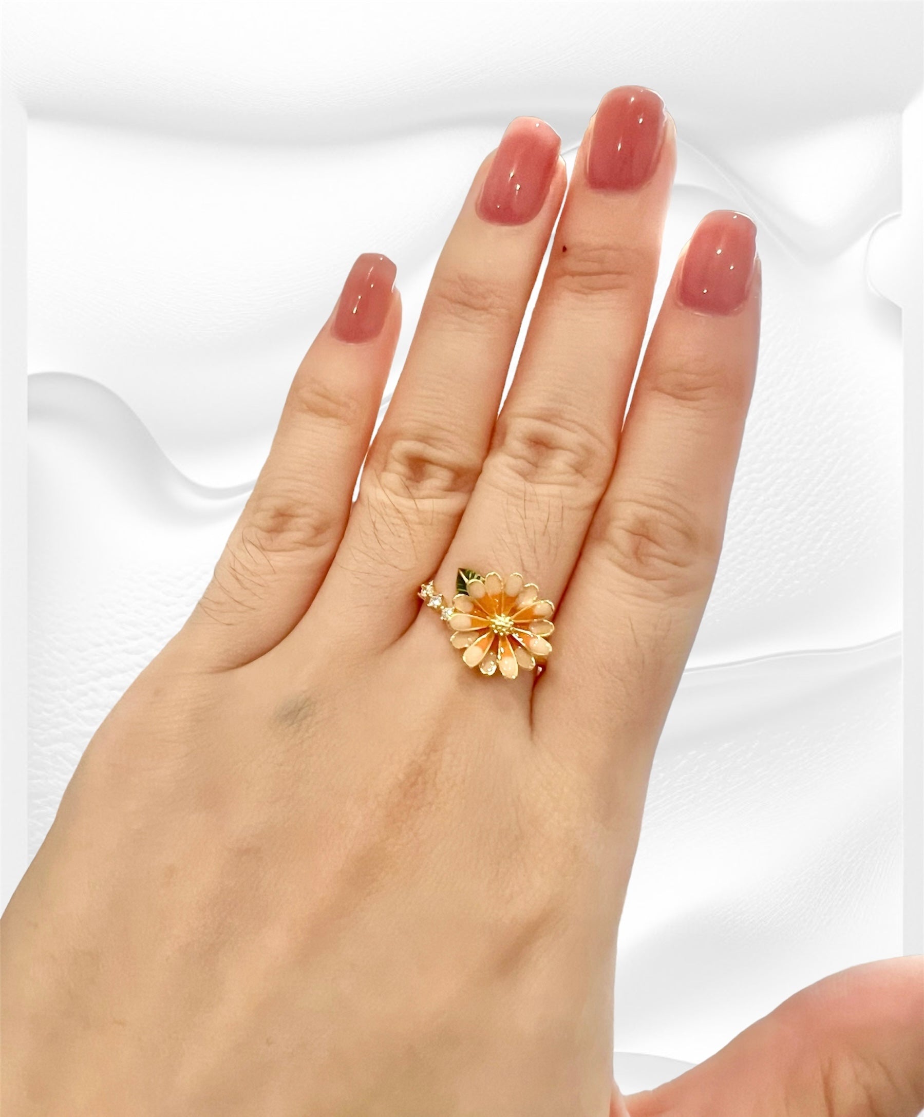 Missliu Handcraft Flower ring