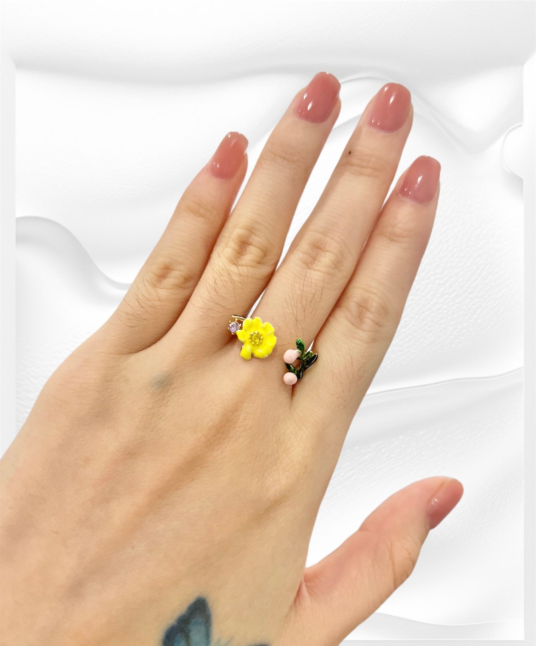 Missliu Handcraft Flower ring