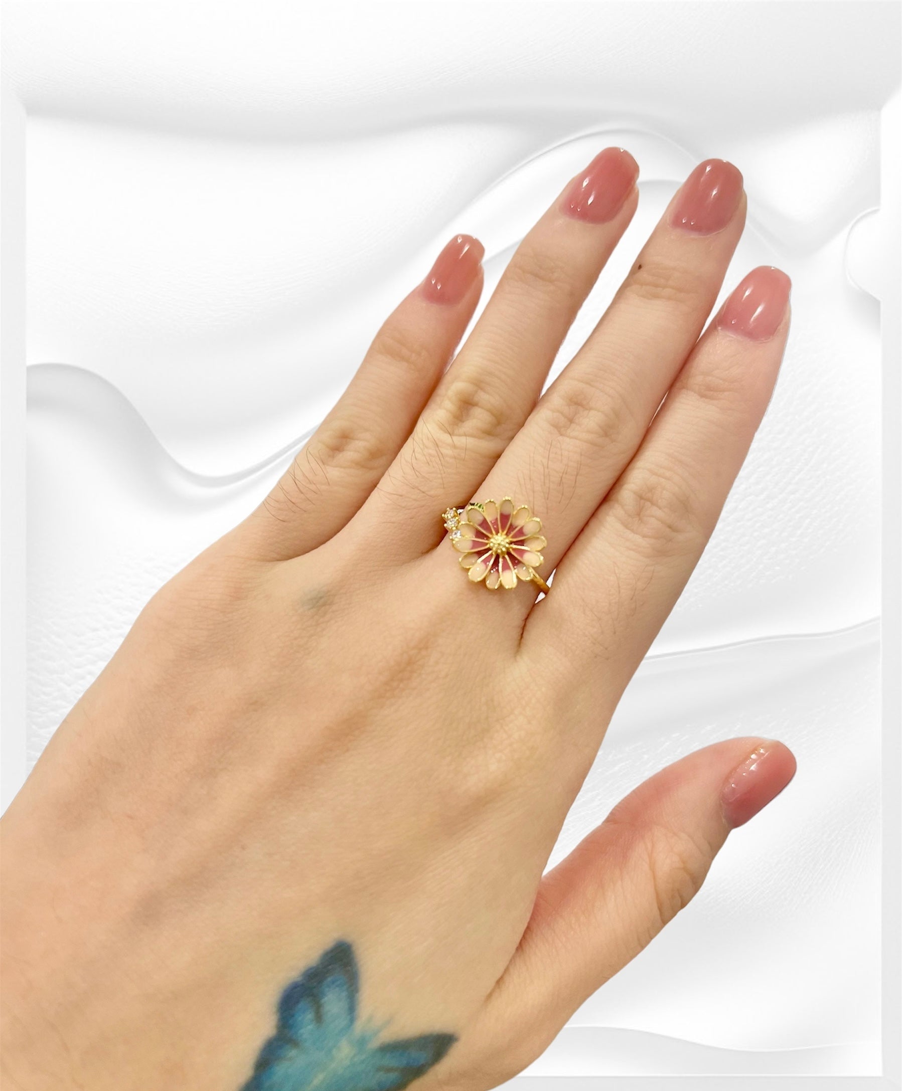 Missliu Handcraft Flower ring