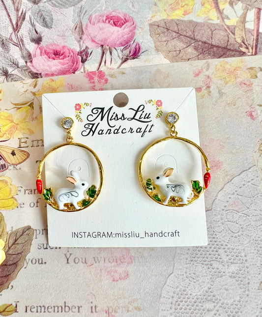 Missliu Handcraft Rabbit earring