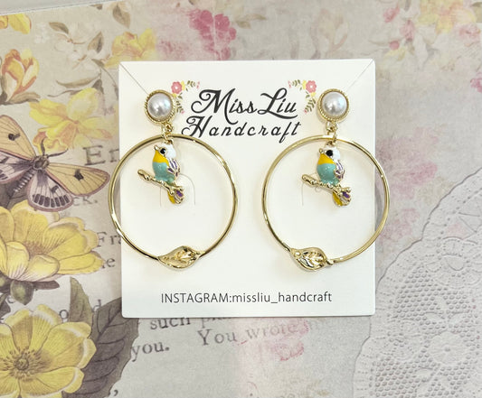 Missliu Handcraft Bird earring