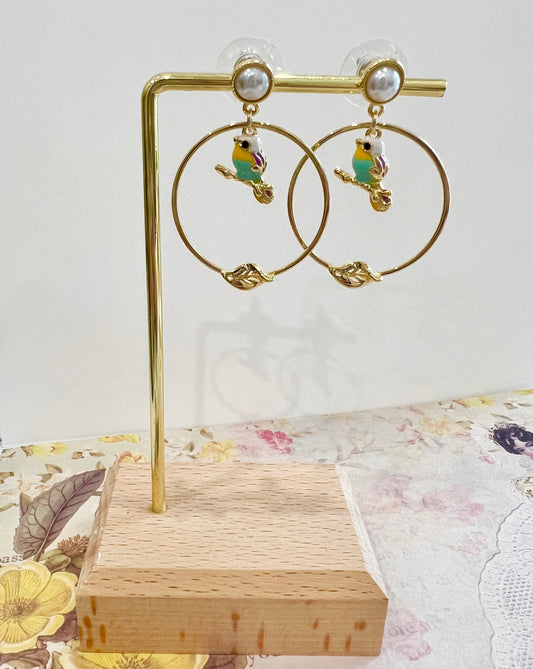 Missliu Handcraft Bird earring