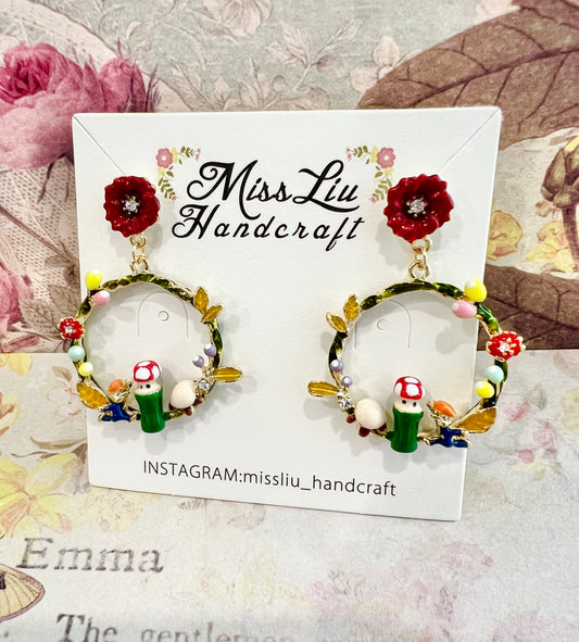 Missliu Handcraft Garden earring