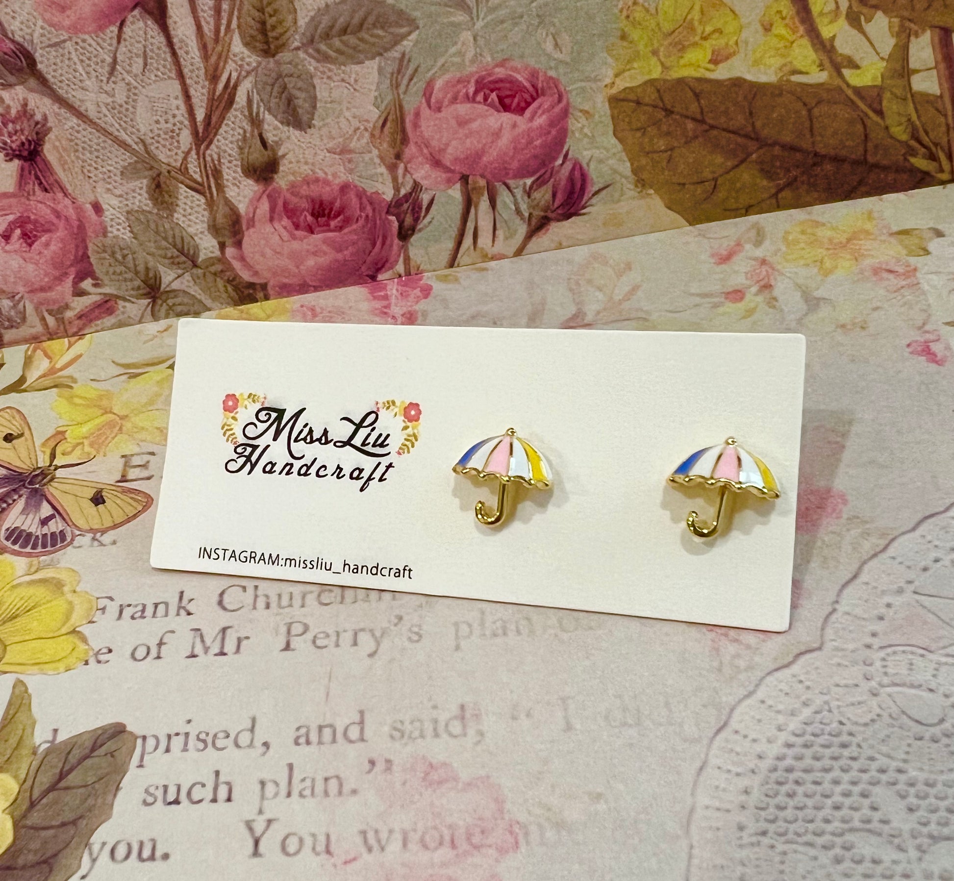 Missliu Handcraft Umbrella earring