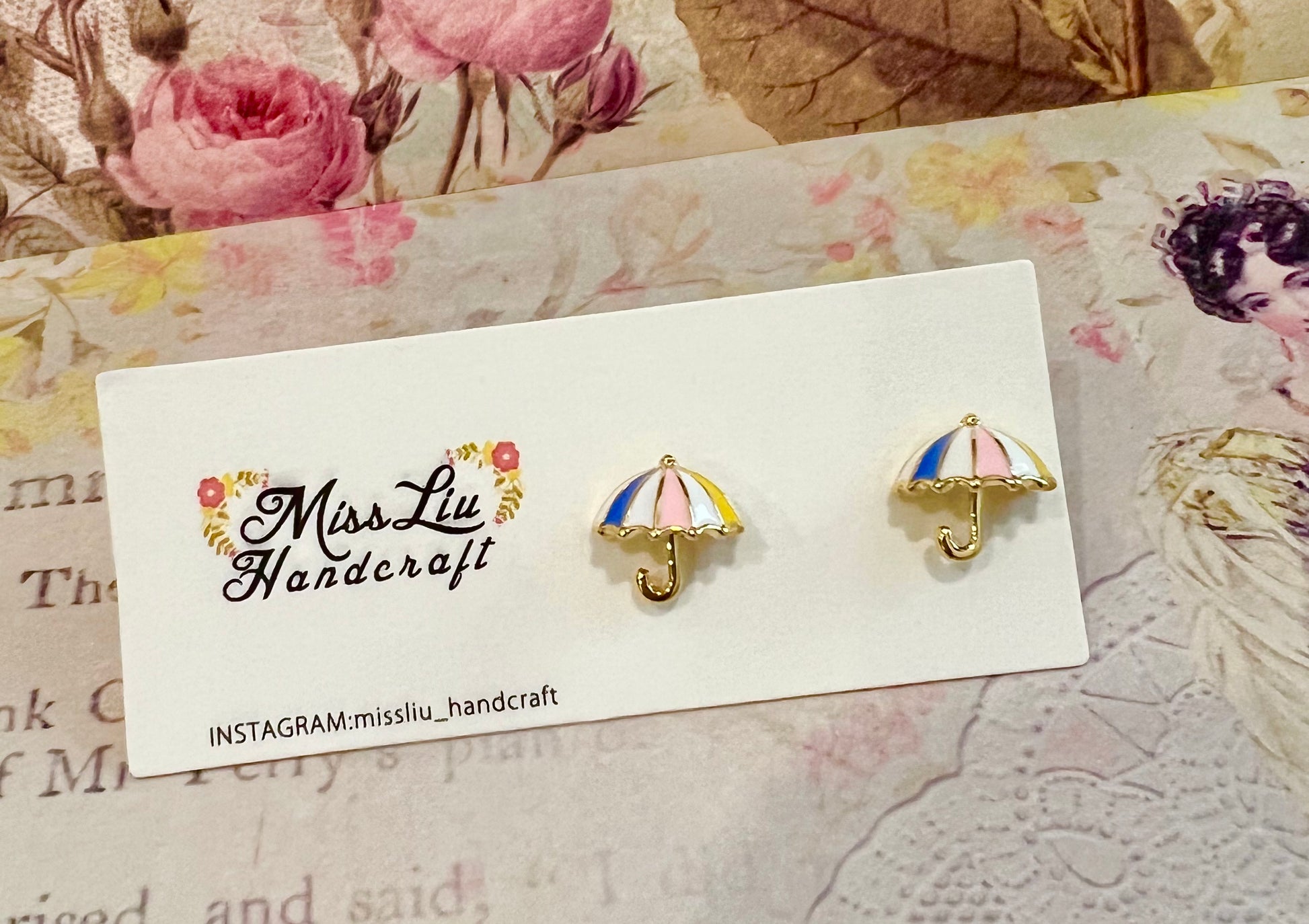 Missliu Handcraft Umbrella earring