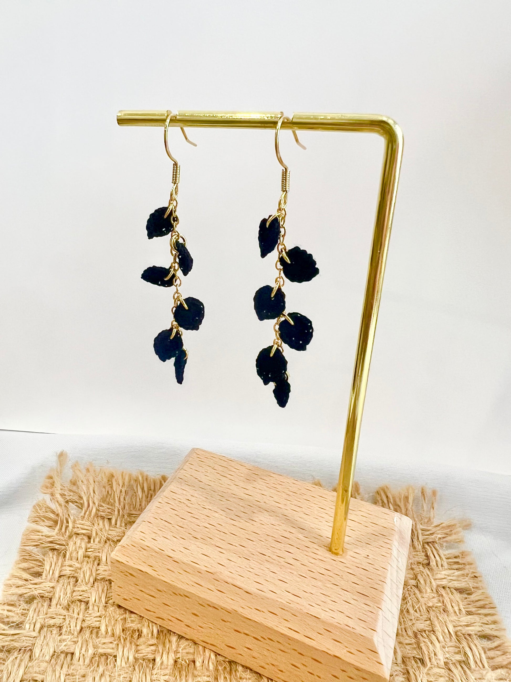 Missliu Handcraft Handmade crochet leaves earring