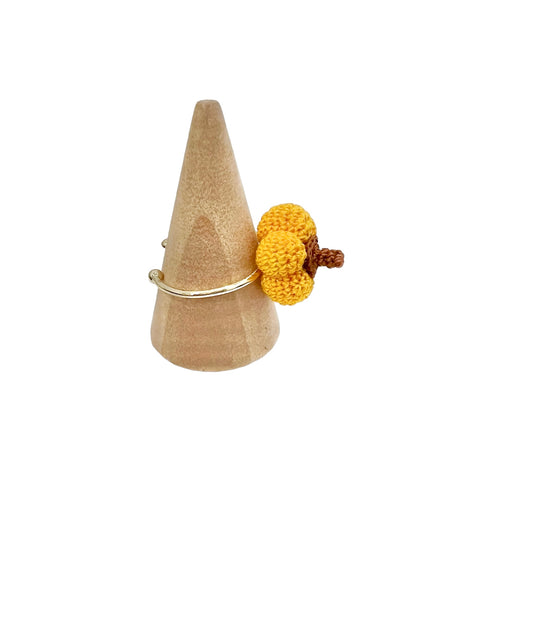 Missliu Handcraft Handmade crochet pumpkin ring