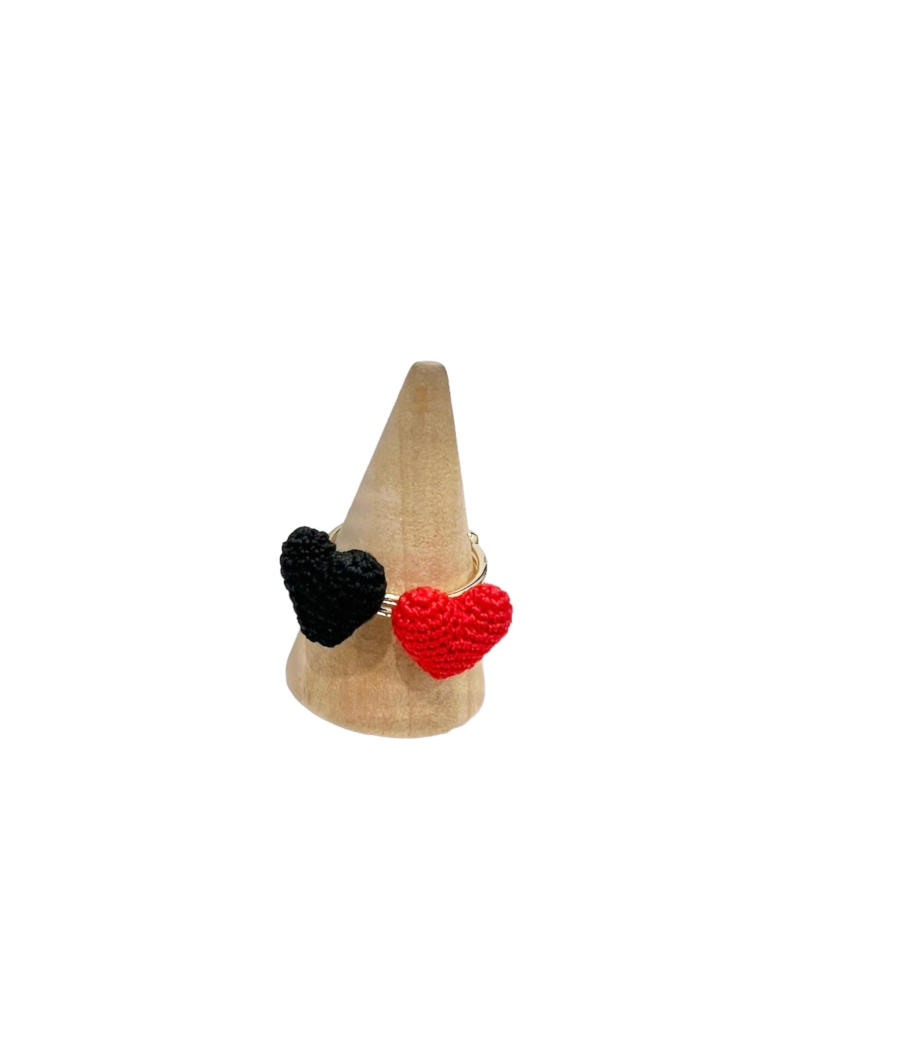 Missliu Handcraft Handmade crochet heart ring