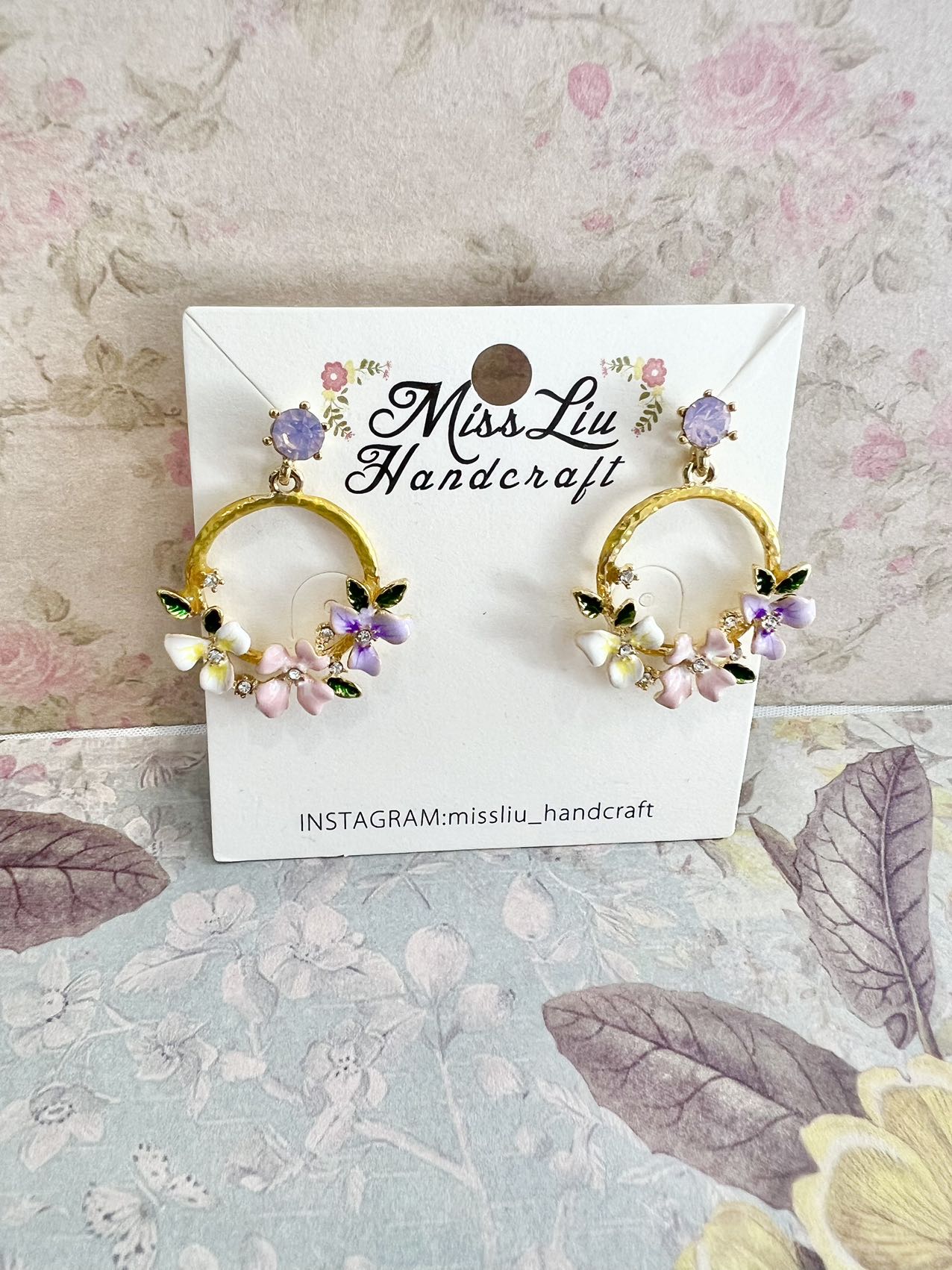 Missliu Handcraft Flower earring