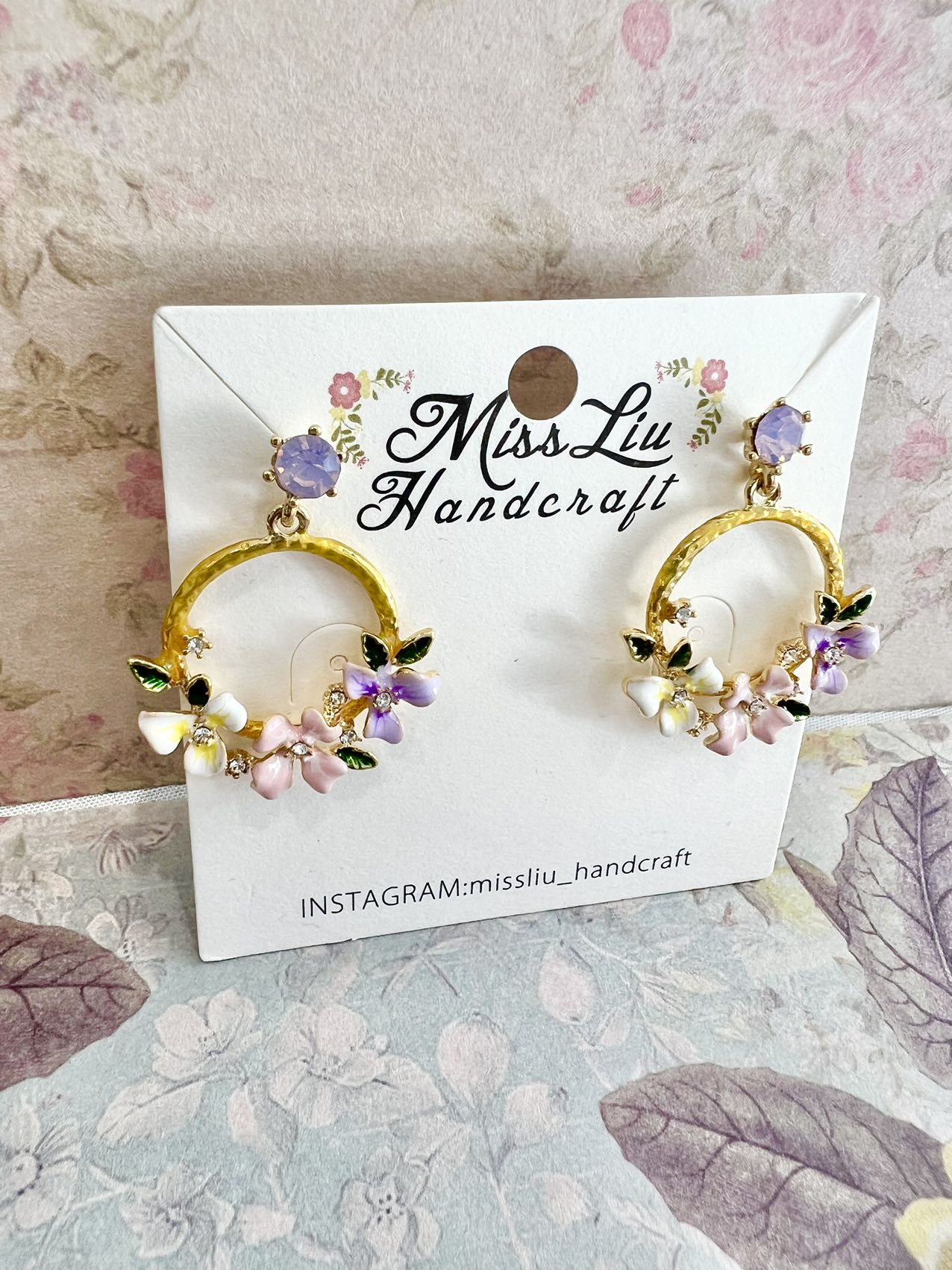 Missliu Handcraft Flower earring
