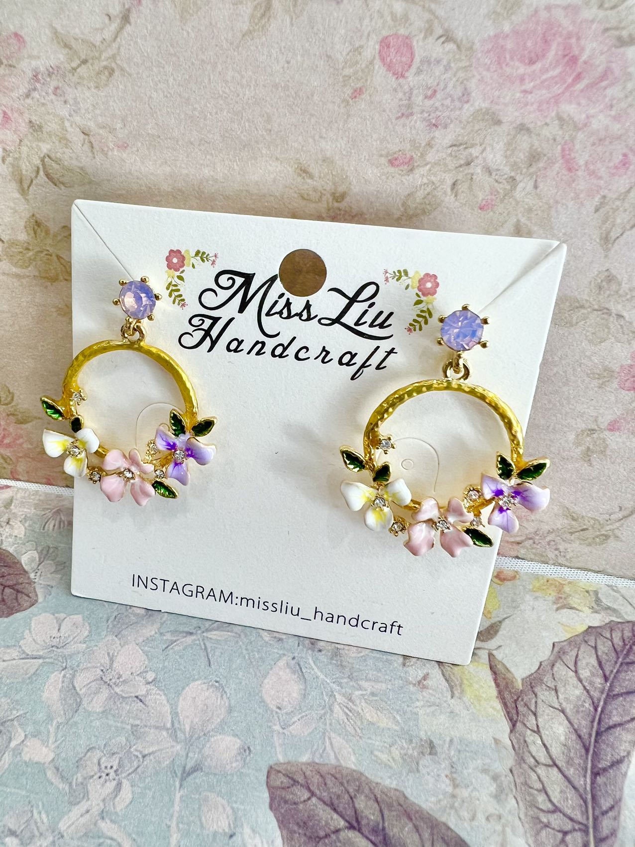 Missliu Handcraft Flower earring