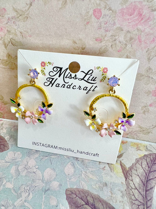 Missliu Handcraft Flower earring