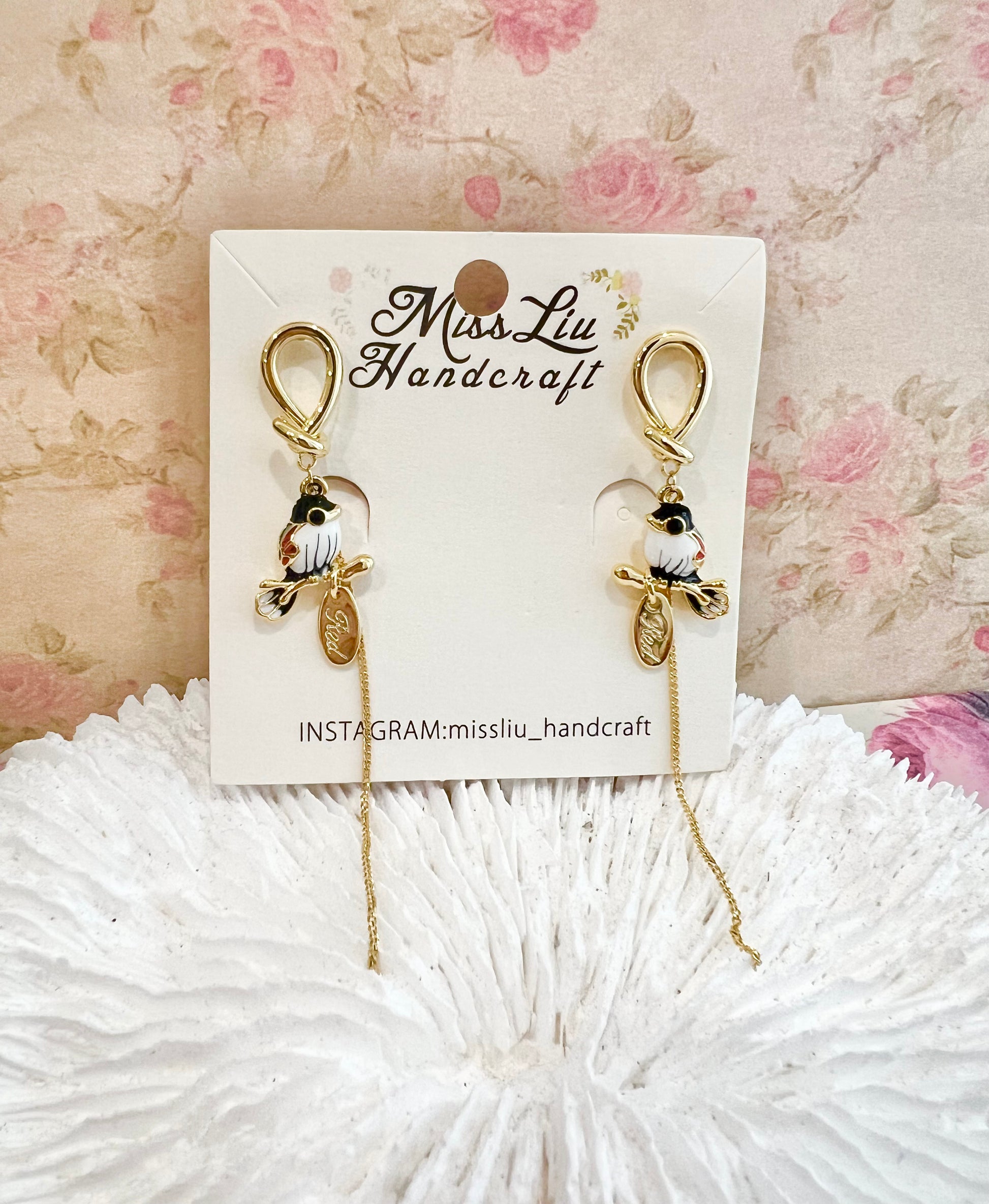 Missliu Handcraft Bird earring