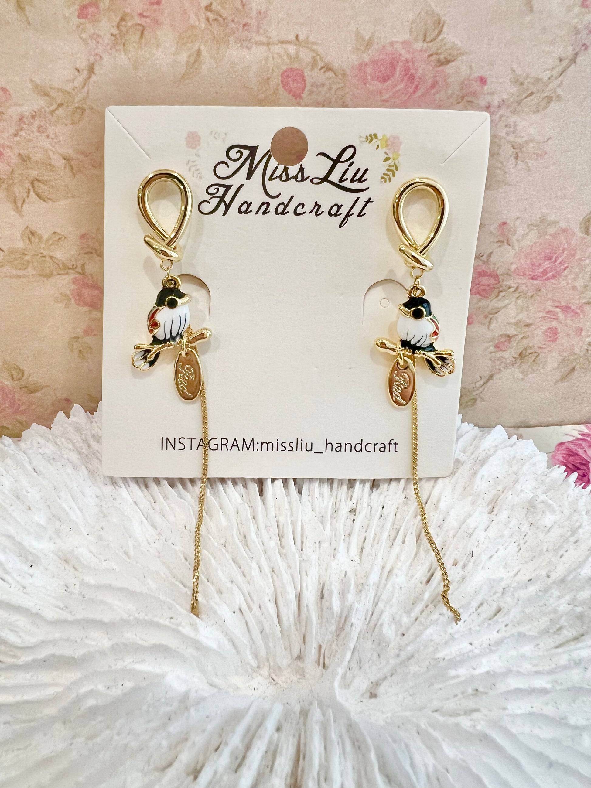 Missliu Handcraft Bird earring