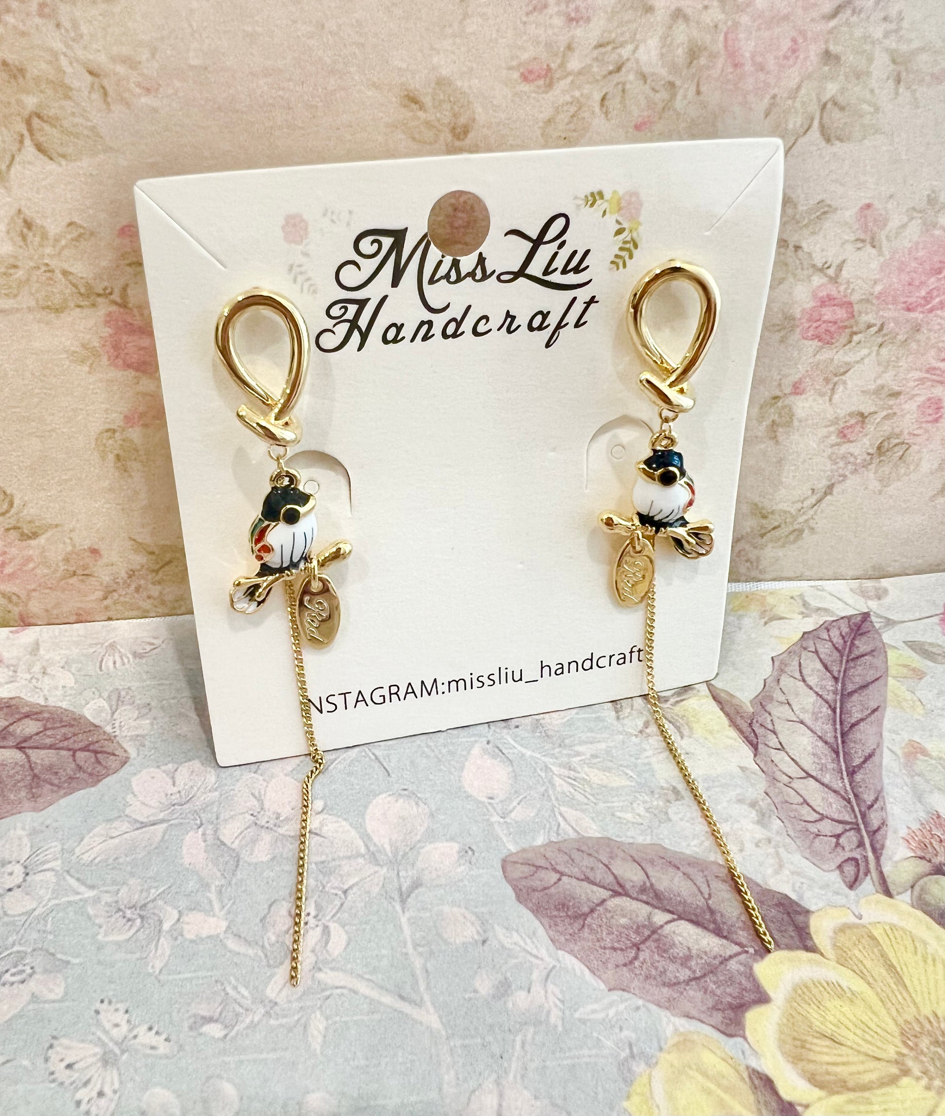 Missliu Handcraft Bird earring
