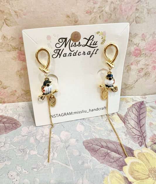 Missliu Handcraft Bird earring