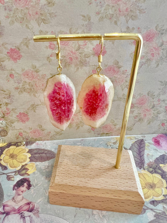 Missliu Handcraft Handmade real fig earring
