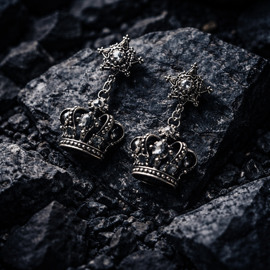 Midnight Crown Earring