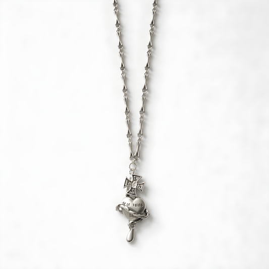 Silver heart necklace