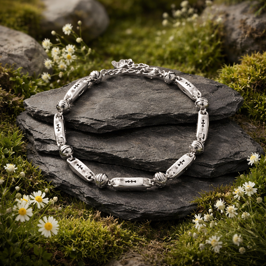 Silver link bracelet